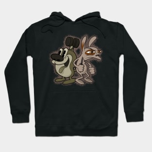 Retro Ren and Stimpy Hoodie